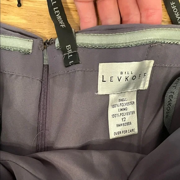 Bill Levkoff Strapless Gown in Deep Lavender - Picture 3 of 3